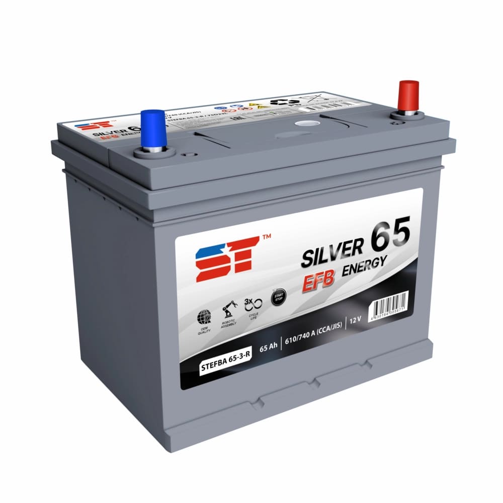 Аккумулятор Support Technology EFB 65Ач 580A  232x175x225 o п STEFBA653R