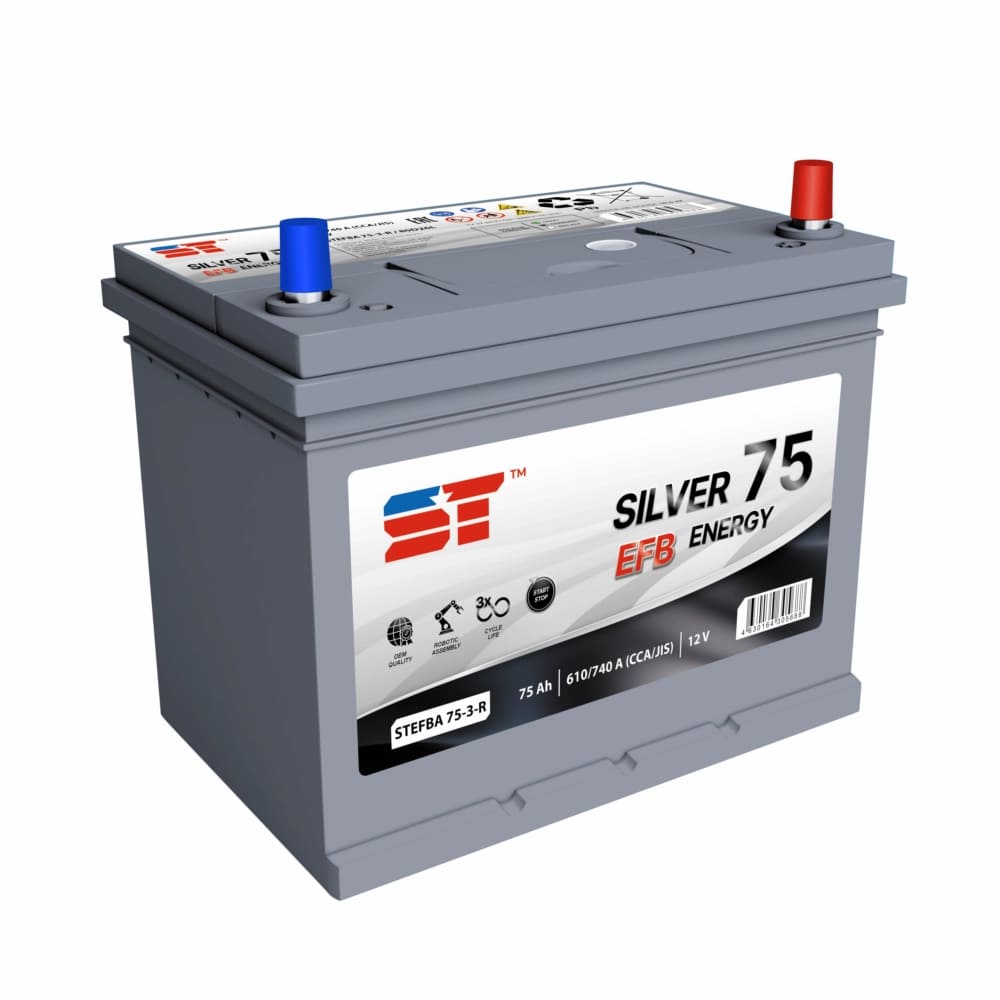 Аккумулятор Support Technology EFB 75Ач 610A  260x175x225 o п STEFB753R