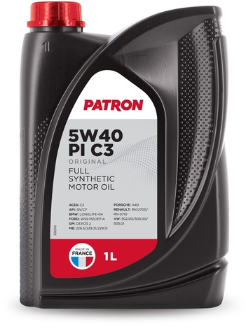 Масло моторное Patron 5W-40 PI C3 1л 5W40PIC31LORIGINAL