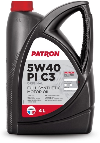 Масло моторное Patron 5W-40 PI C3 4л 5W40PIC34LORIGINAL
