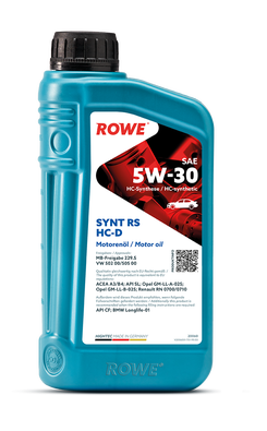 Масло моторное Rowe Higtec Synt RS HC-D 5W-30 1л (A3/B4,SL,MB-229.5, VW 502/505) 300365