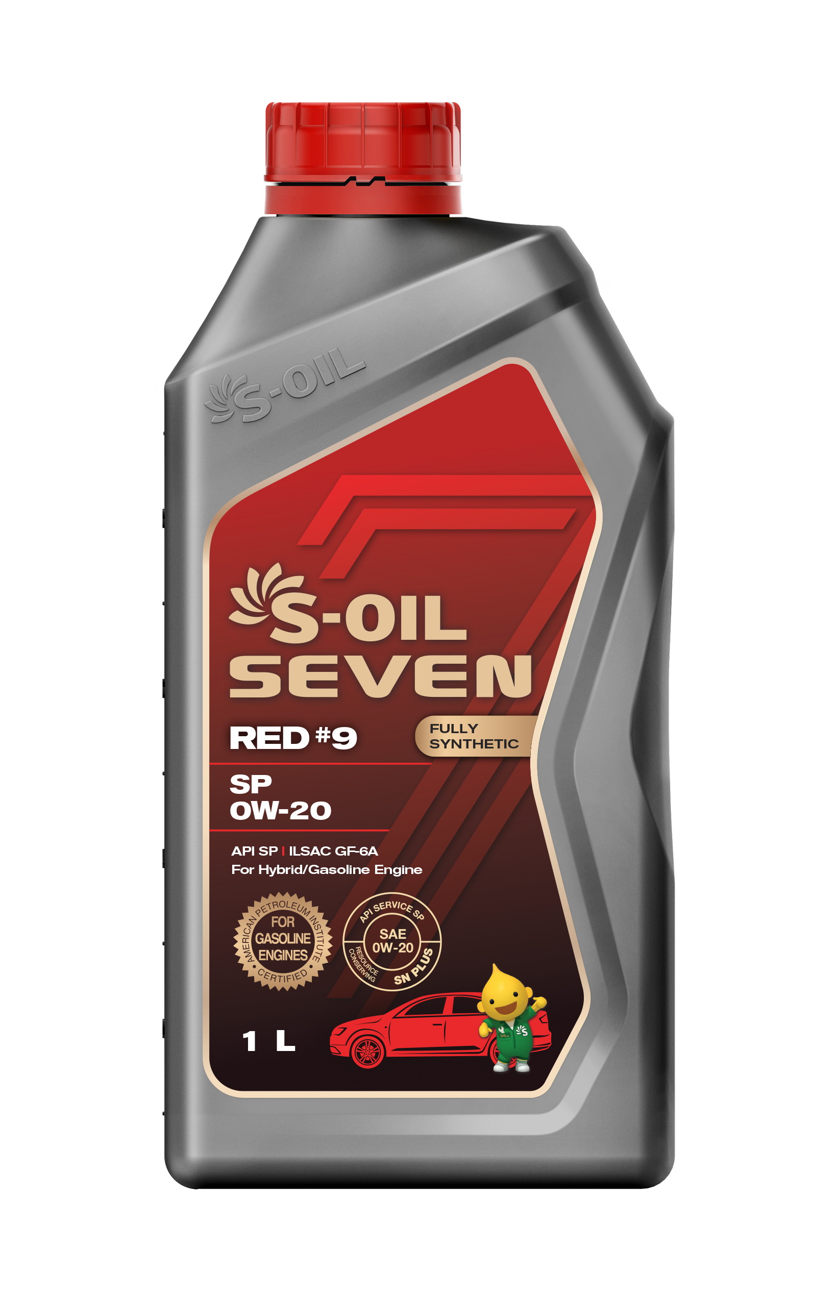 Масло моторное S-OIL Seven  Red 9 0W-20 SP Ilsac GF-6A 1л (син) E108279