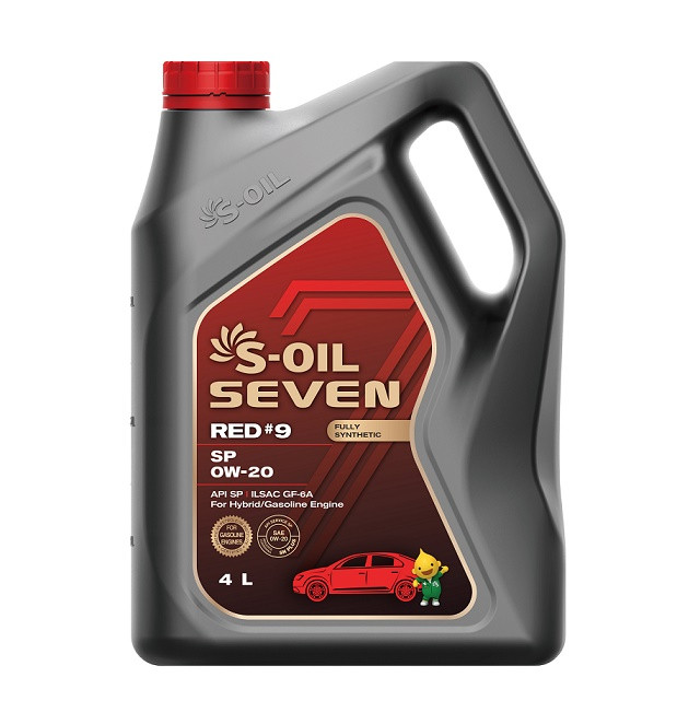 Масло моторное S-OIL Seven  Red 9 0W-20 SP Ilsac GF-6A 4л (син) E108280
