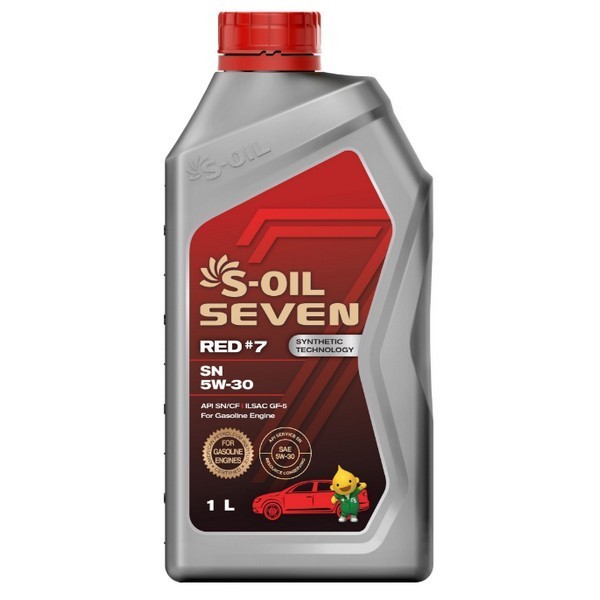Масло моторное S-OIL Seven Red 7 5W-30 SN/CF Ilsac GF-5 1л (син) E107662