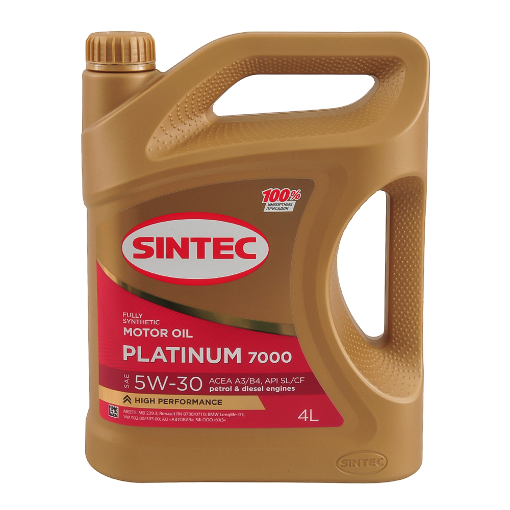 Масло моторное Sintec Platinum 5W-30 SL/CF 4л 801939