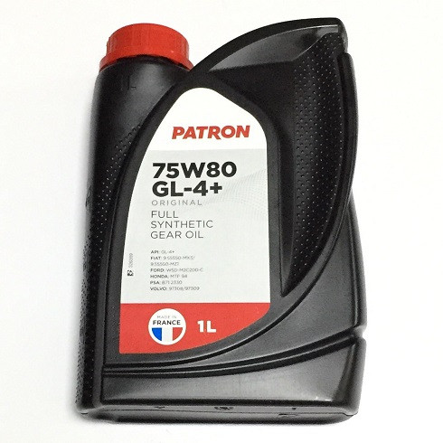 Масло трансмиссионное Patron 75W-80 GL4 1л 75W80GL41LORIGINAL
